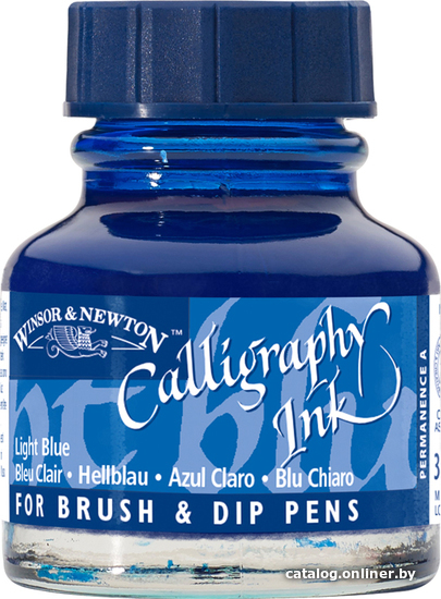 

Тушь художественная Winsor & Newton 1111350 (30 мл, светло-голубой)