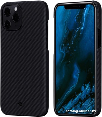 

Чехол для телефона Pitaka MagEZ для iPhone 12 Pro Max (twill, черный/серый)