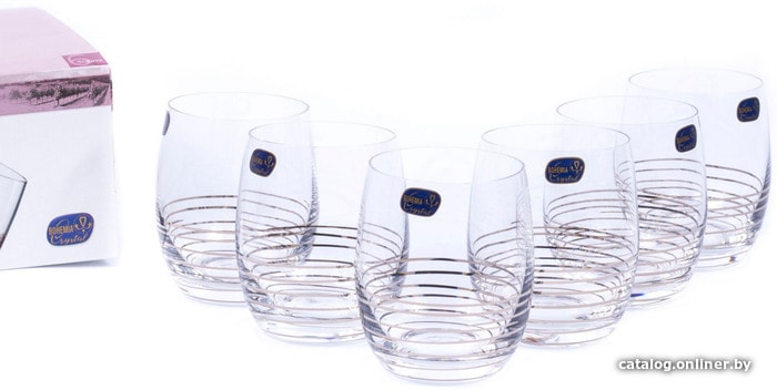 

Набор стаканов для воды и напитков Bohemia Crystal Club 25180/M8434/300