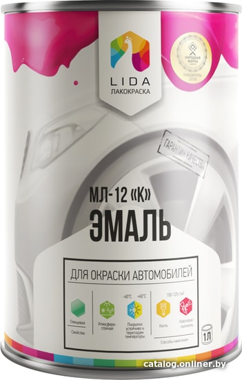 

Эмаль LIDA МЛ-12 «К» 1 л (белый)