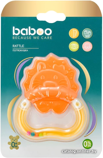 

Погремушка с прорезывателем Baboo Лев 15-004