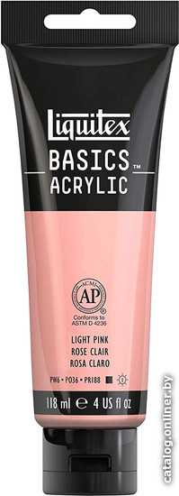 

Акриловая краска Liquitex Basics 1046810 (118 мл, розовый светлый)
