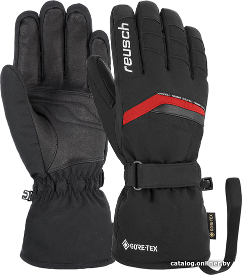 

Перчатки Reusch Manni GTX 4901375-7745 (р. 10.5, black/white/fire red)
