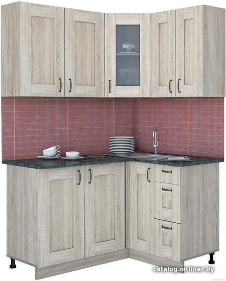 

Готовая кухня Интерлиния Мила Хольц 14x12 (дуб сонома)