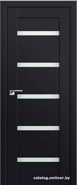 

Межкомнатная дверь ProfilDoors 7U 80x200 (черный матовый/мателюкс прозрачное)