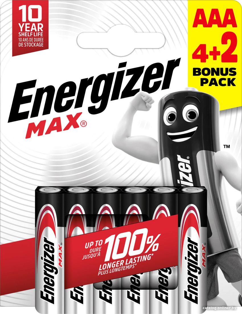 

Батарейка Energizer Max AAA 6 шт. E303328200