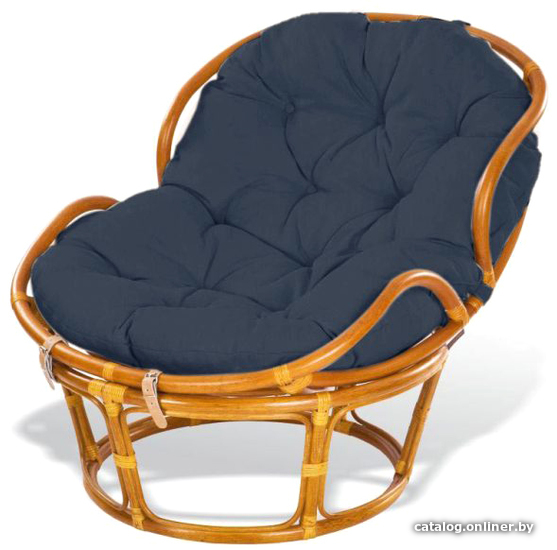 

Кресло Мир Ротанга Papasan mini 23/03 (коньяк/синий)