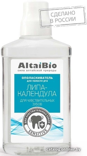 

Ополаскиватель для полости рта AltaiBio Липа-Календула для чувствительных зубов (200 мл)