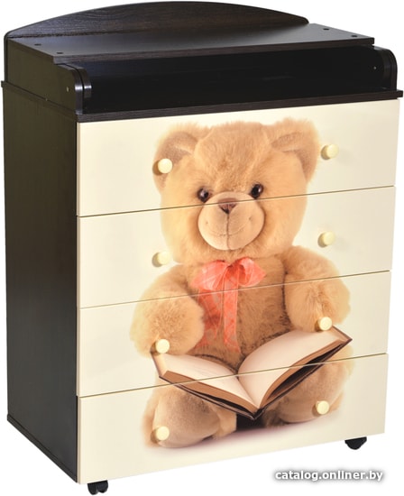 

Детский комод Кедр Victoria 804 МДФ Teddy (венге/слоновая кость)