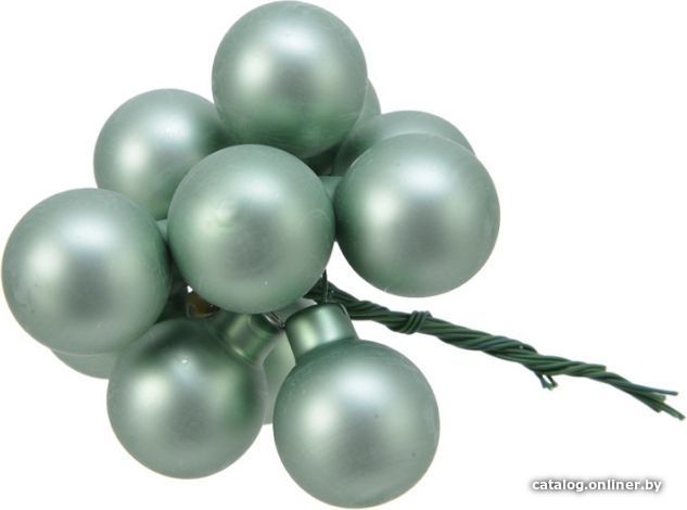 

Елочная игрушка GreenDeco На проволоке 712549 (144шт, зеленый шалфей матовый)