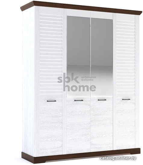 

Шкаф распашной SbkHome Кантри 11408 (сосна андерсен/орех рибек темный)
