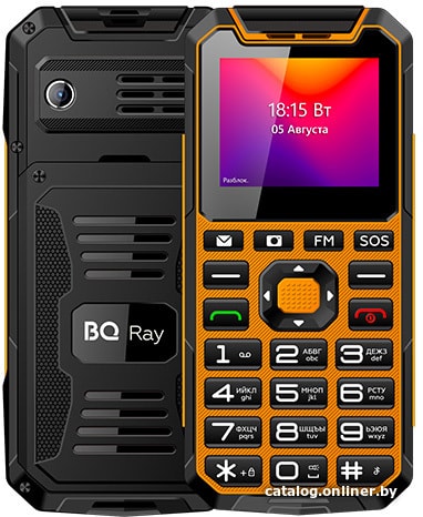

Кнопочный телефон BQ-Mobile BQ-2004 Ray (оранжевый)