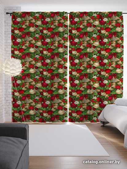 

Комплект штор JoyArty Рождественские шары 1.45x2.65 м p_37116_145x265 (2 шт)