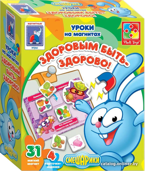 

Развивающая игра Vladi Toys Смешарики. Здоровым быть – здорово VT1502-14