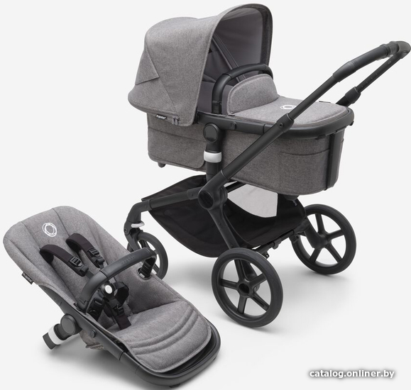 

Универсальная коляска Bugaboo Fox 5 (2 в 1, grey melange/grey melange/black)