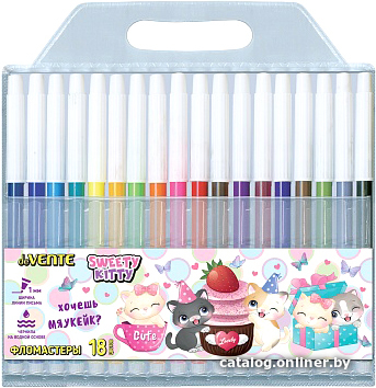 

Фломастеры deVente Sweet Cats 5082201 (18 цветов)