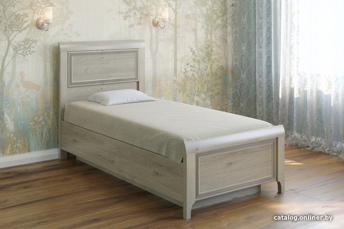 

Кровать Лером Карина КР-1025-ГС 90x190 (гикори джексон светлый)