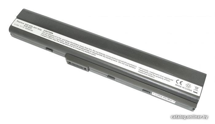 

Аккумуляторы для ноутбуков RageX Asus A42, A52, K52 5200мАч A32-K52, черный