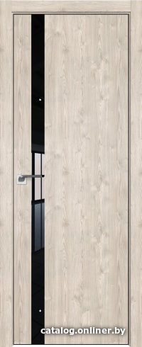 

Межкомнатная дверь ProfilDoors 6ZN 70x200 (каштан светлый/стекло черный лак)