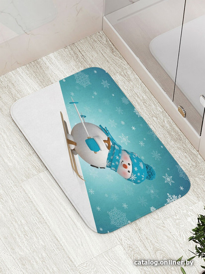 

Коврик для ванной JoyArty Снеговик лыжник bath_6135