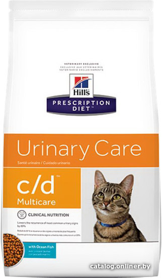 

Сухой корм для кошек Hill's Prescription Diet c/d Multicare Feline with Ocean Fish 1.5 кг