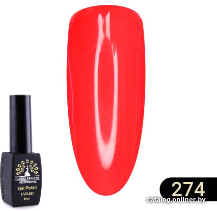 

Гель-лак Global Fashion Black Elite (тон 274) 8 мл
