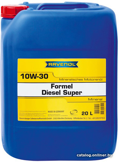 

Моторное масло Ravenol Formel Diesel Super SAE 10W-30 20л