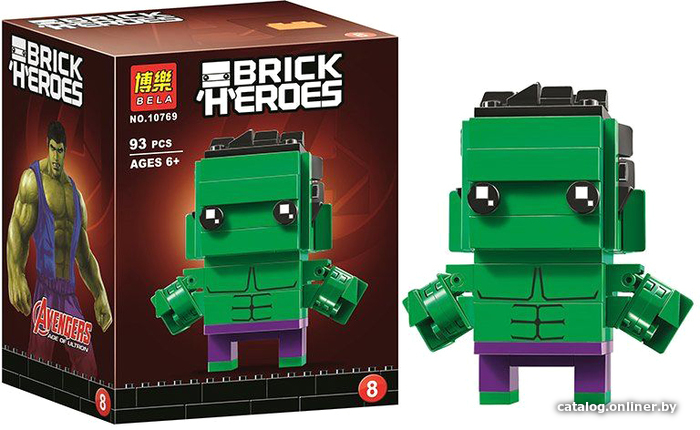 

Конструктор Bela Brick Heroes 10769 Зеленый герой