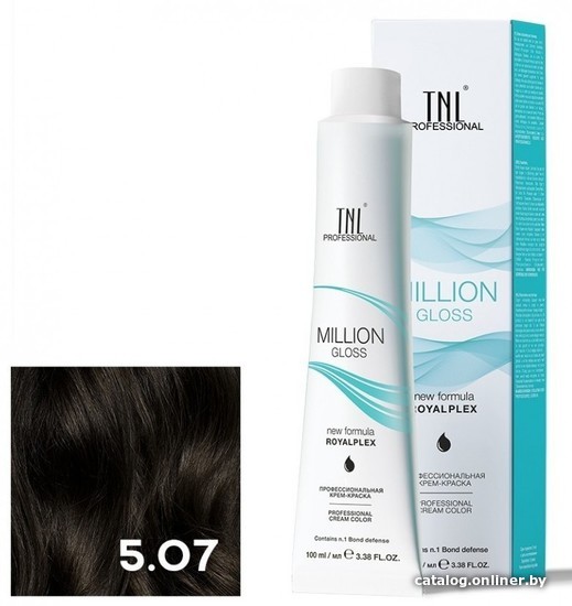 

Крем-краска для волос TNL Professional Million Gloss 5.07 100 мл