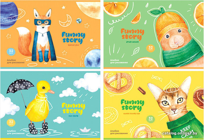 

Альбом для рисования BG Funny story АР4ск32 10927