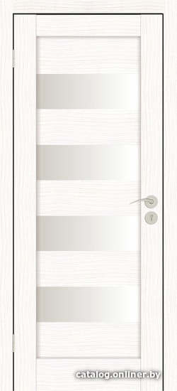 

Межкомнатная дверь IstokDoors Горизонталь-2 ДЧ 90x200 (бьянко/светлое стекло)