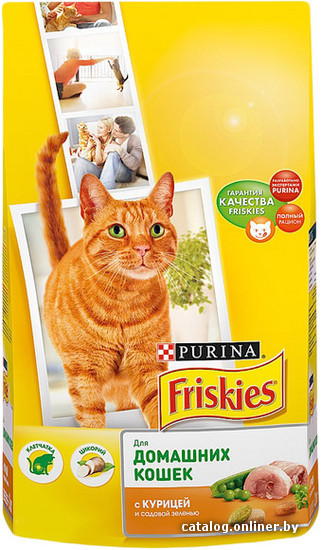 

Сухой корм для кошек Friskies с курицей и садовой зеленью 1.5 кг