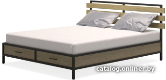 

Кровать Millwood Neo Loft КМ-1.6 Ш (дуб натуральный/металл черный)