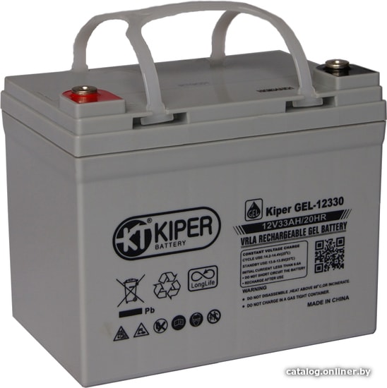 

Аккумулятор для ИБП Kiper GEL-12330 (12В/33 А·ч)