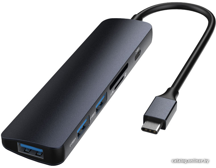 

USB-хаб Devia Leopard Type-C To USB3.0*3+PD+Cardreader 5 in 1 EC135