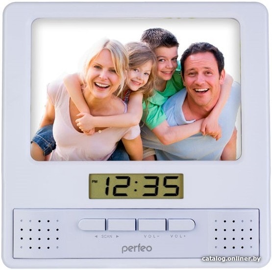 

Настольные часы Perfeo Foto PF-S6005 (белый)