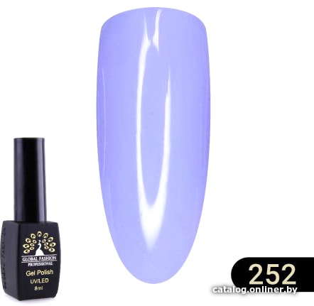 

Гель-лак Global Fashion Black Elite (тон 252) 8 мл