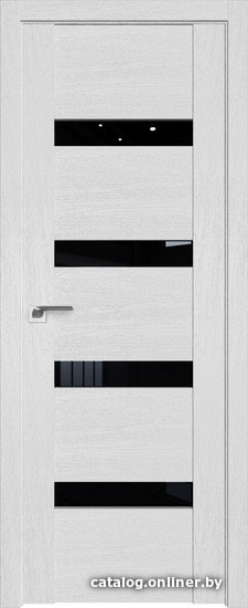 

Межкомнатная дверь ProfilDoors 2.81XN R 80x200 (монблан, стекло черный триплекс)