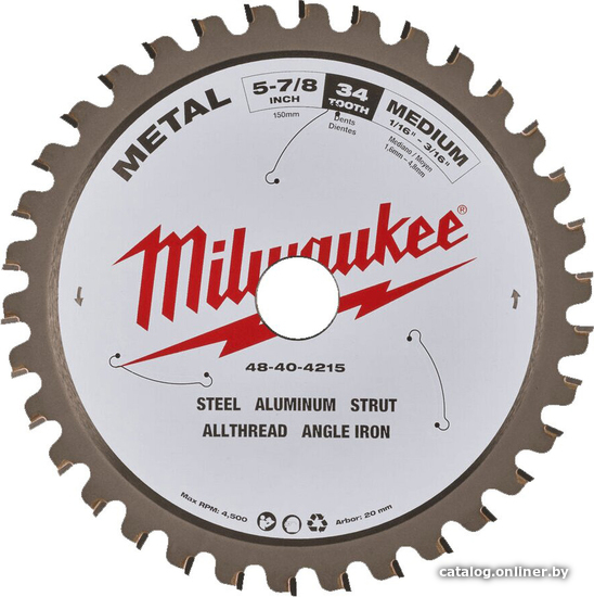 

Пильный диск Milwaukee 4932479554