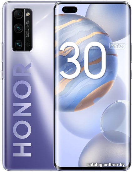 

Смартфон HONOR 30 Pro+ EBG-AN10 8GB/256GB (титановый серебристый)