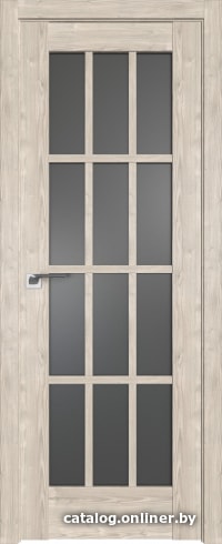 

Межкомнатная дверь ProfilDoors 102XN R 80x200 (каштан светлый, стекло графит)