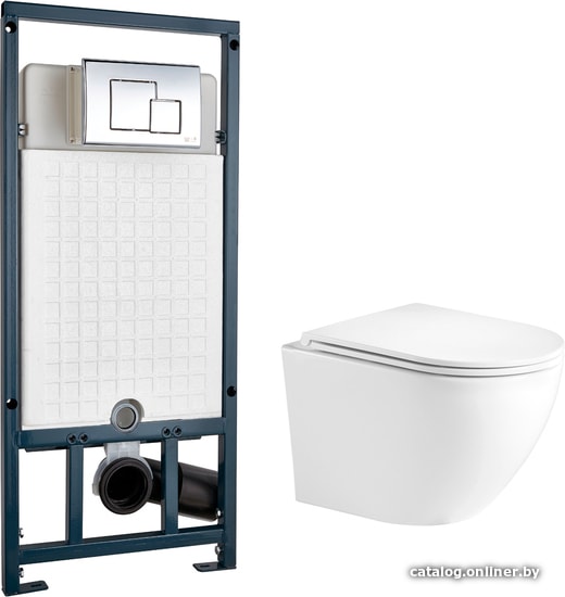 

Унитаз WeltWasser Merzbach 004 GL-WT + Marberg 507 SE (белый глянец/хром)
