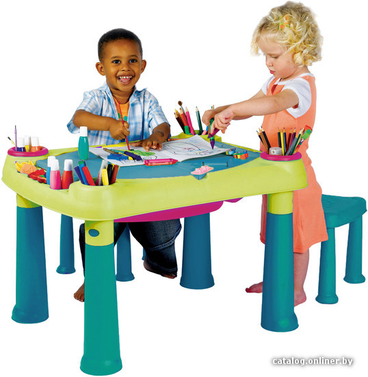 

Детский стол Keter Creative Play Table + 2 stools [17184184]