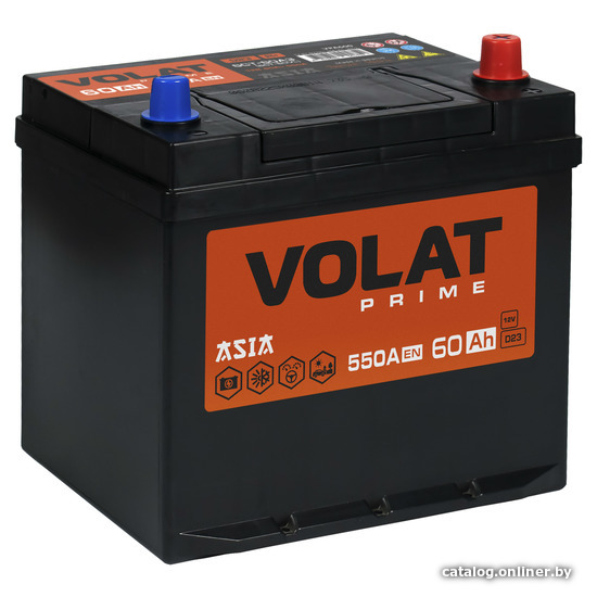 

Автомобильный аккумулятор VOLAT 60 Ah Volat Prime Asia R+