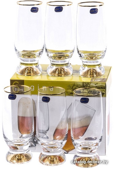 

Набор бокалов для пива Bohemia Crystal Gina 40159/M8606/350