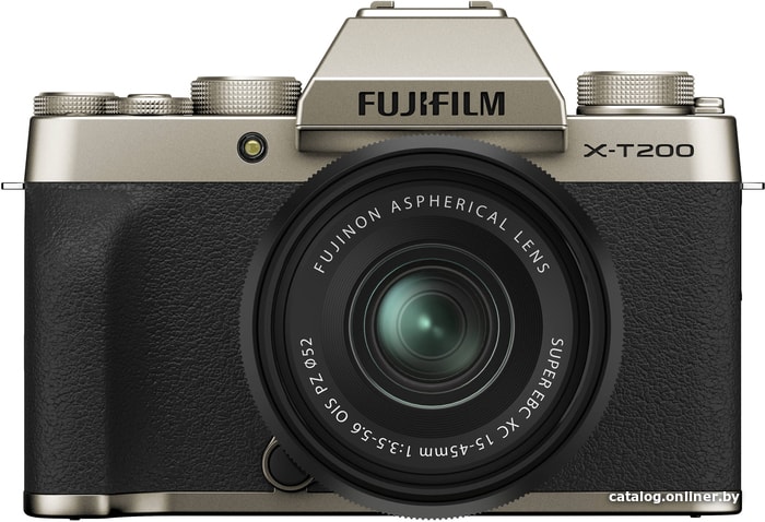 

Беззеркальный фотоаппарат Fujifilm X-T200 Kit 15-45mm (золотистый)