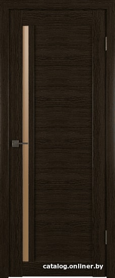 

Межкомнатная дверь Юркас Лайт 9 ДО 90x200 (дуб шоколад/стекло мателюкс бронза матовое)