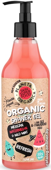 

Planeta Organica Гель для душа Skin Super Food Refresh 500 мл