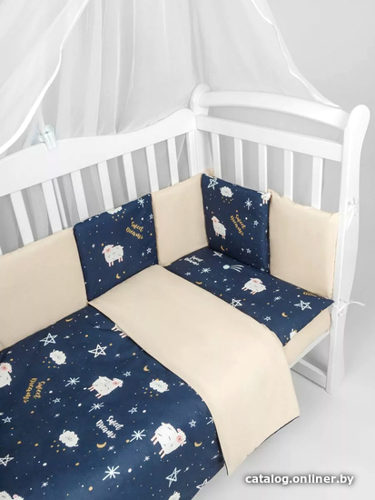 

Бампер в кроватку Amarobaby Galaxy AMARO-3112-Ga (12 предметов, синий)