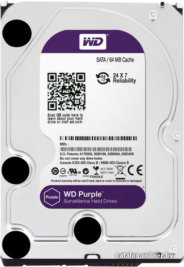 

Жесткий диск WD Purple 3TB (WD30PURX)